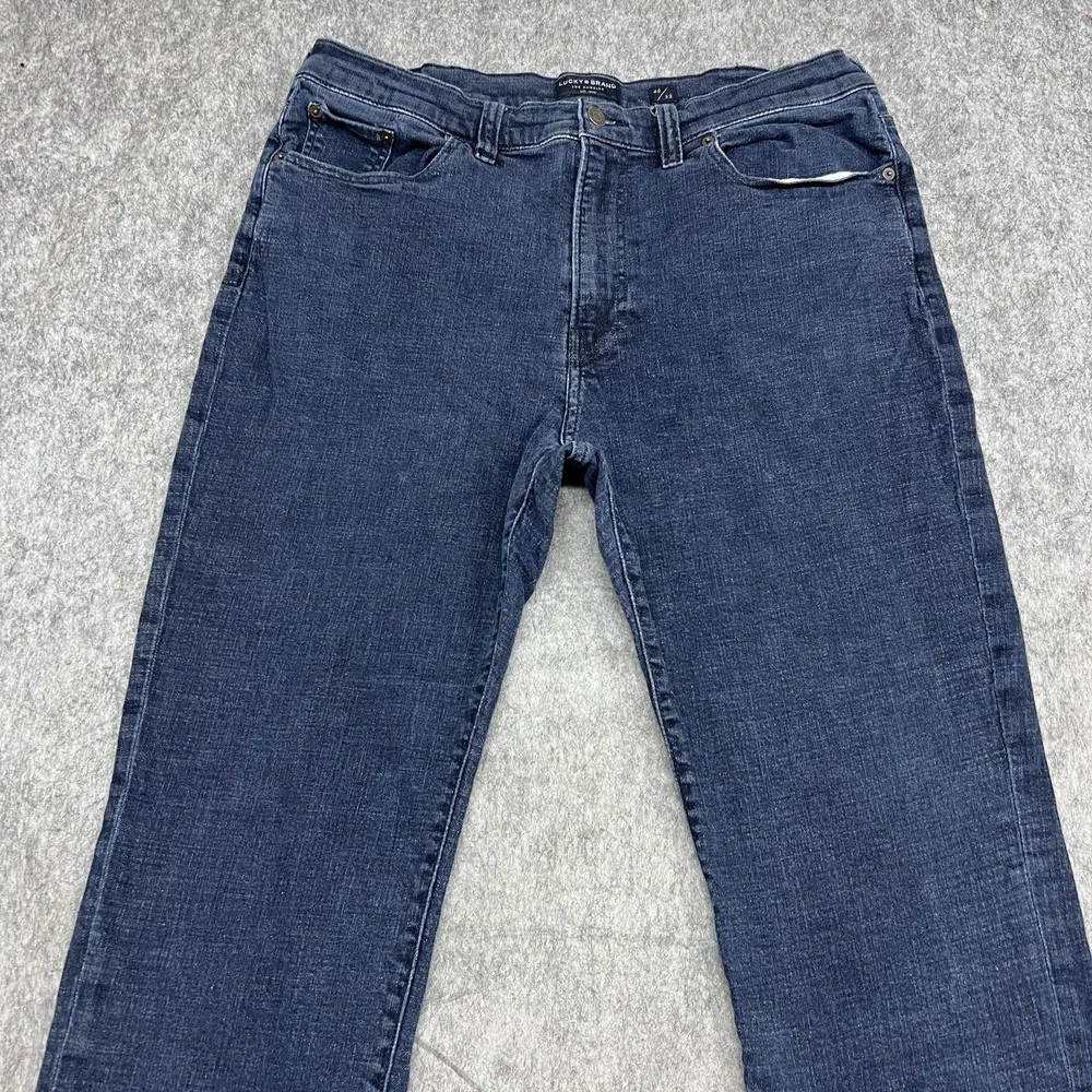 Lucky Brand Jeans Mens 40x32 Athletic Denim Stretch Straight Pants Fit36x29 READ